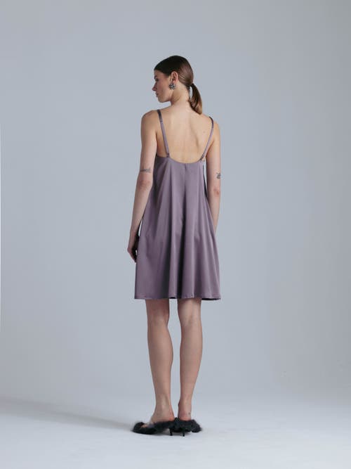 Alas Aphrodite Silk Midi Dress In Purple