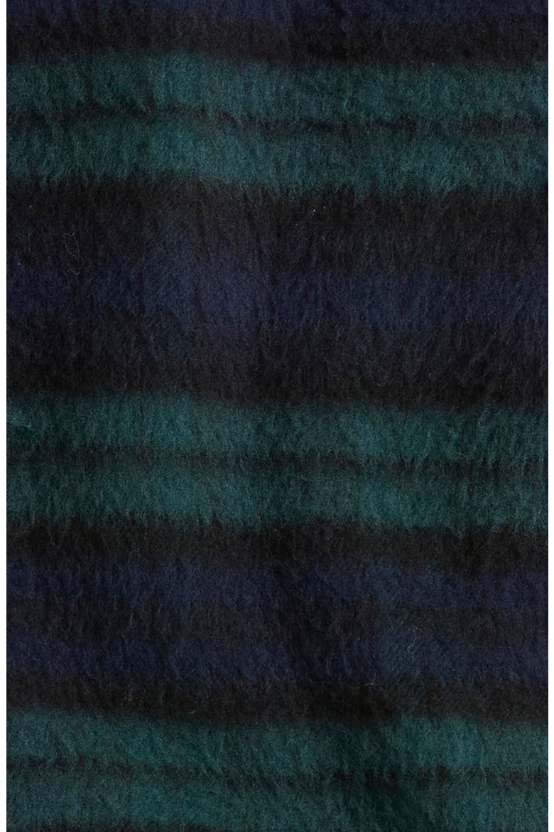 Plaid Cashmere Scarf, Alternate, color, NAVY- OLIVE