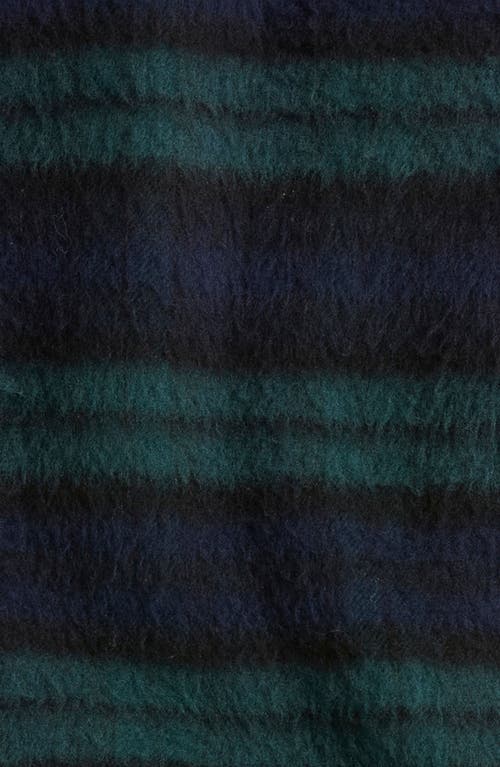 Nordstrom Exploded Plaid Merino Wool Scarf In Black