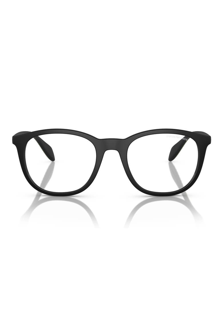 52mm Phantos Optical Glasses, Main, color, MATTE BLACK / CLEAR