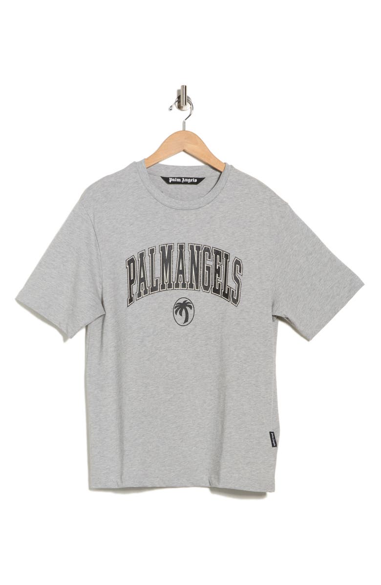 Palm Angels Arched Logo Graphic T-Shirt, Alternate, color, Grey