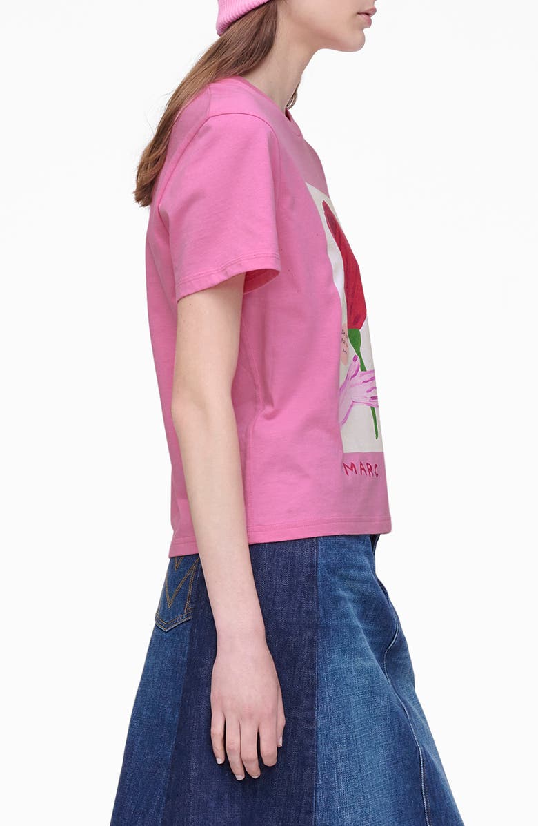 Marc Jacobs Oh Rose Graphic T-Shirt, Alternate, color, Pink Multi
