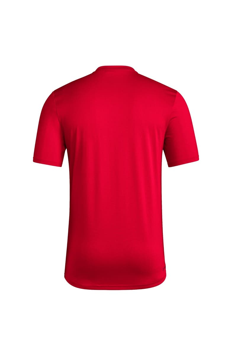 adidas Men's adidas Red Kansas Jayhawks Alternate Sideline Strategy Pregame T-Shirt, Alternate, color, 