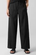 Eileen Fisher Wide Leg Organic Linen Ankle Pants