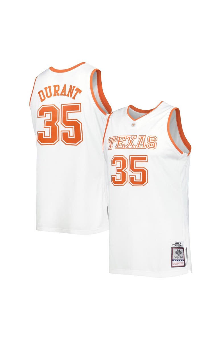 Mitchell & Ness Men's Mitchell & Ness Kevin Durant White Texas Longhorns 2006/07 Throwback Jersey, Main, color, White