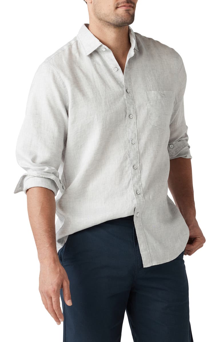 Rodd & Gunn Motion Linen Button-Up Shirt, Main, color,