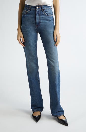 パンツ COPERNI Women Straight Pants COPP78F2022DE BLU BLUE Straight Leg Denim Pants – Coperni