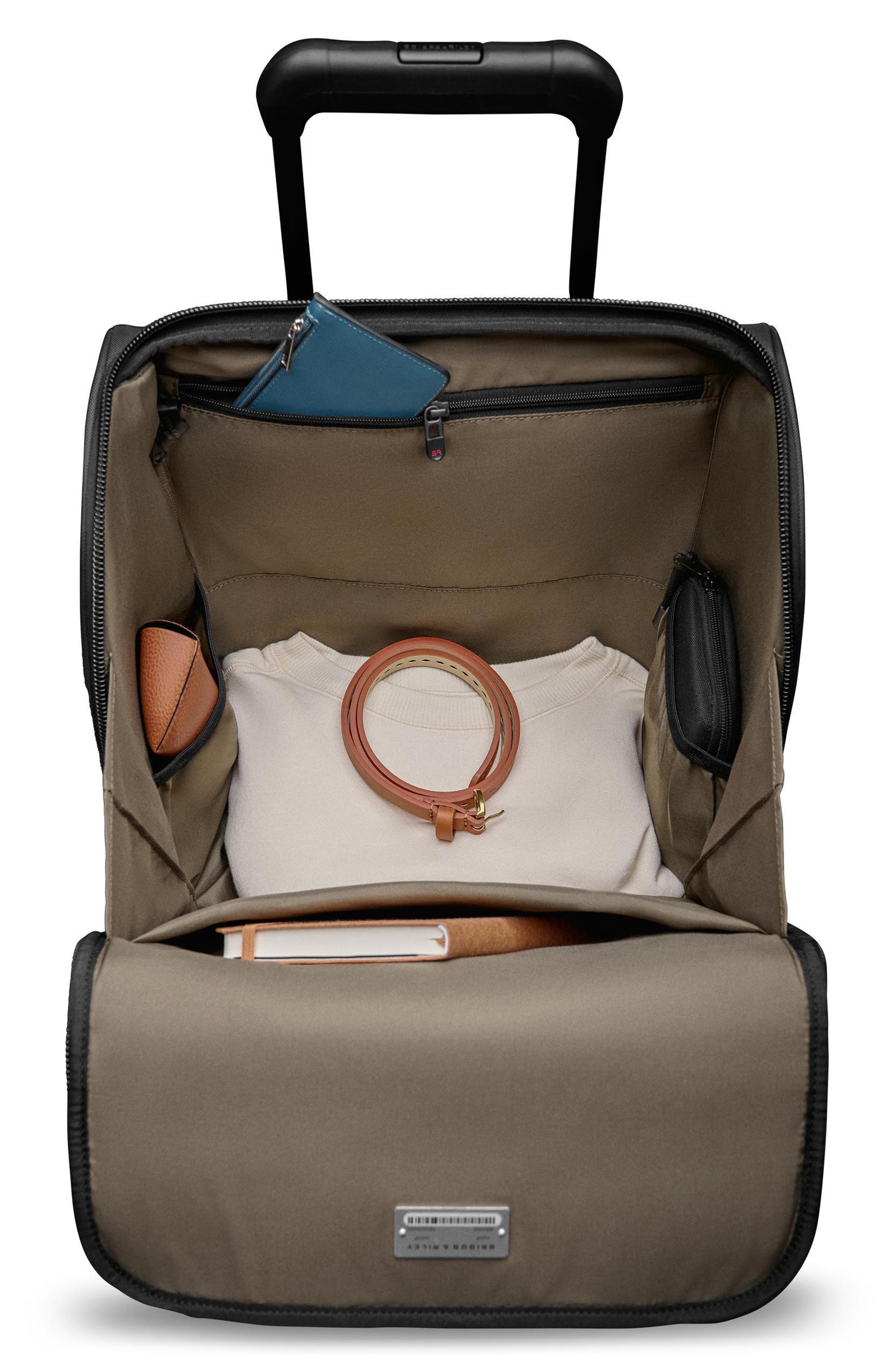 Briggs & Riley ZDX Cabin Spinner Suitcase, Alternate, color, Black