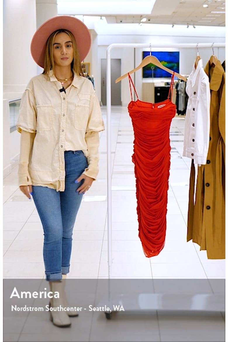Sirene Ruched Mesh Dress video