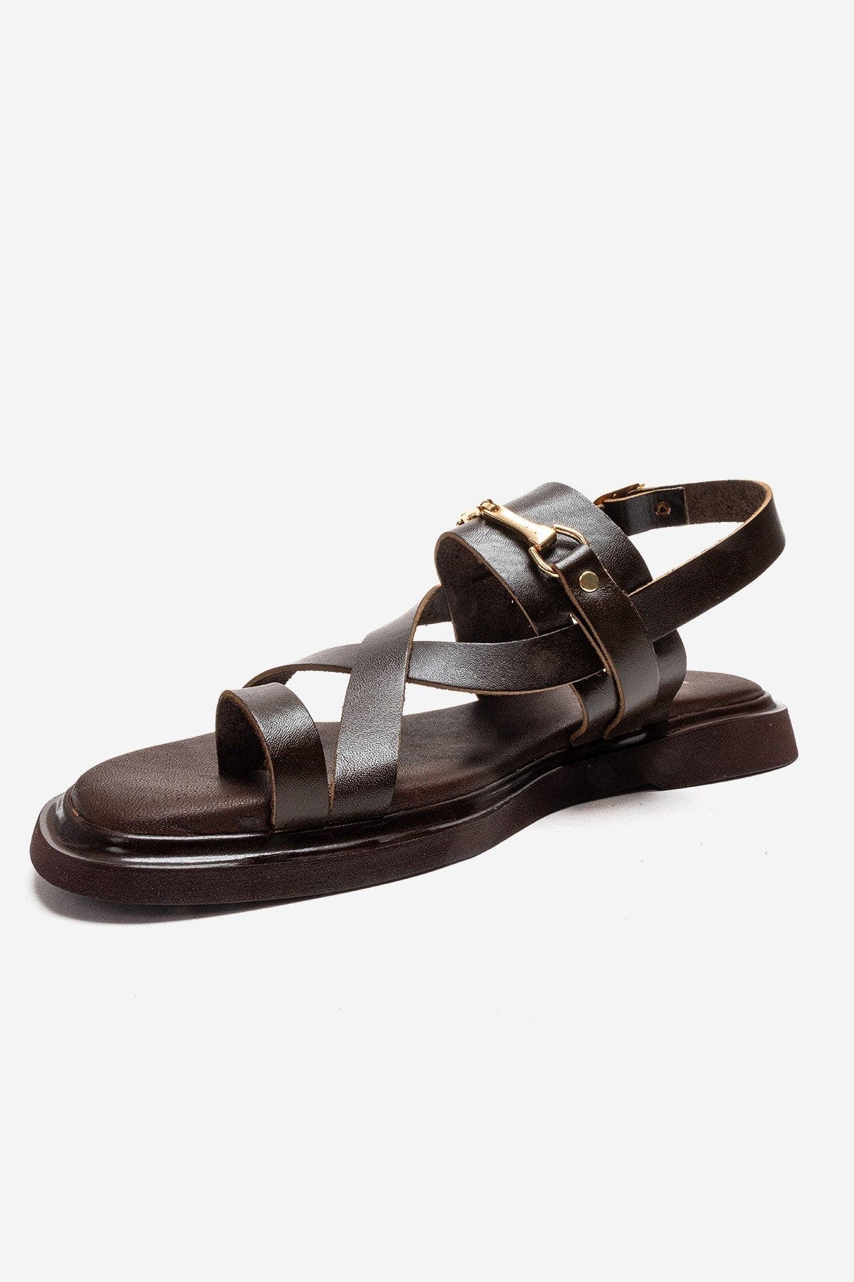 Forever & Always Shoes Fabiana Leather Thong Sandal, Alternate, color, Brown