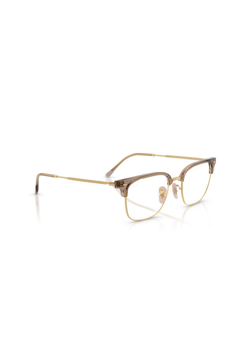 51mm Square optical glasses, Alternate, color, Beige
