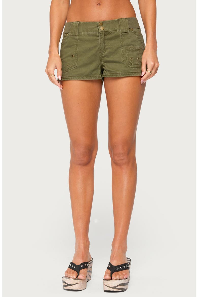 Hadie Cotton Cargo Shorts, Main, color, OLIVE-WASHED