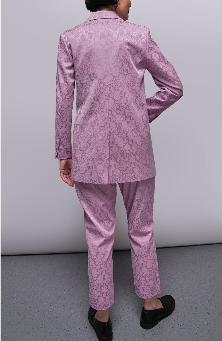 WILDFANG The Empower Jacquard Double Breasted Blazer, Alternate, color, Mauve
