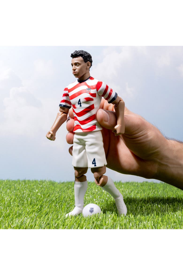 Sockers 2026 USMNT Tyler Adams Home Jersey 8" Soccer Action Figure, Alternate, color, Red
