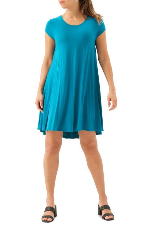 Maggie Cap Sleeve Trapeze Dress
