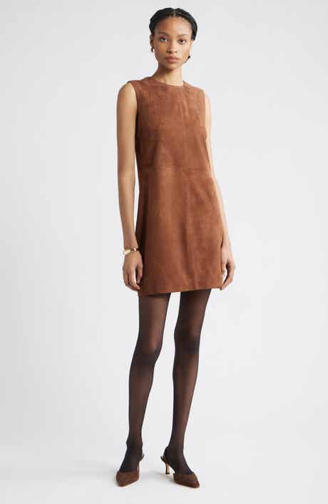 Nordstrom Sleeveless Suede Sheath Minidress