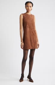 Nordstrom Sleeveless Suede Sheath Minidress