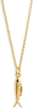 Clare V. Sardine Charm Necklace