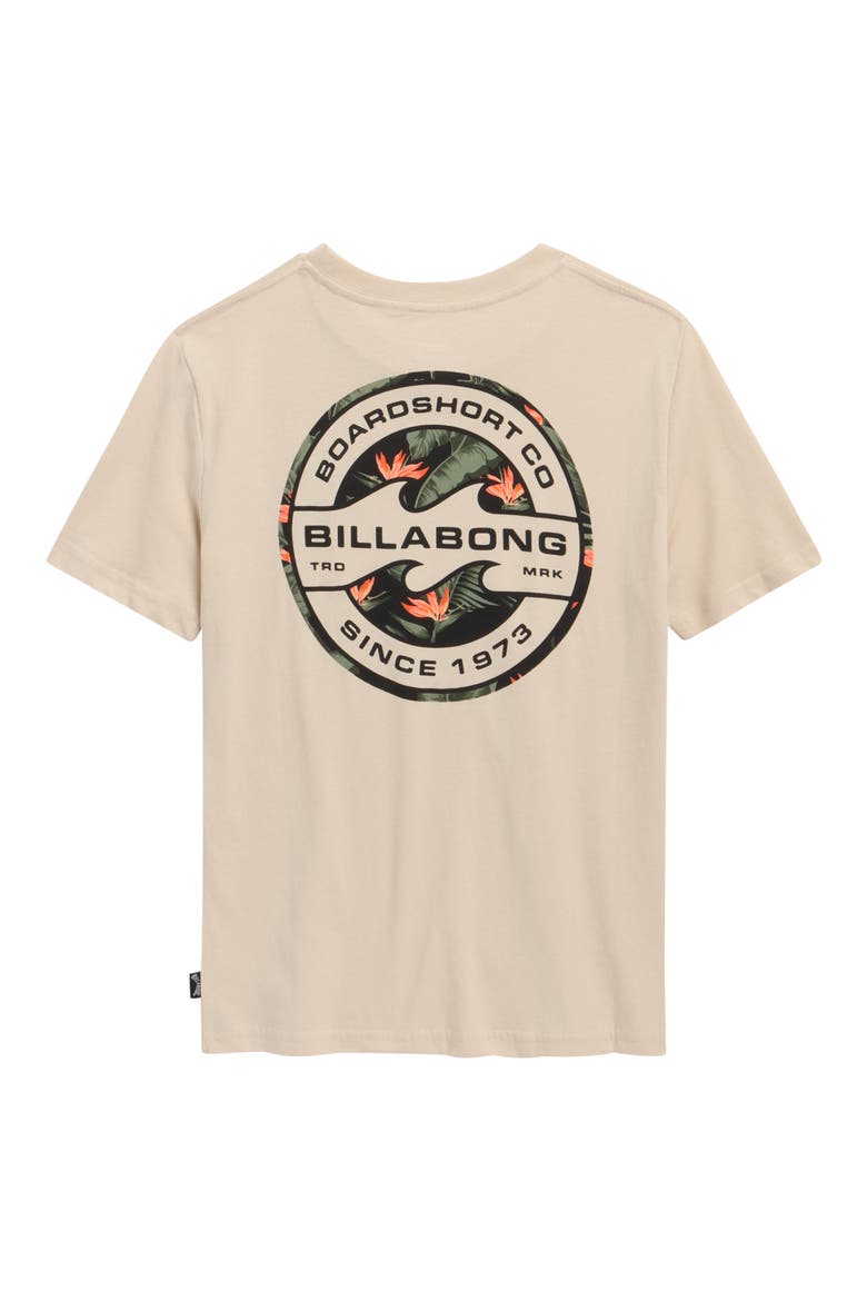 Kids' Hollow Cotton Graphic T-Shirt, Alternate, color, OATMEAL