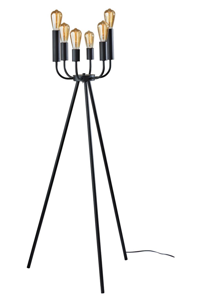 Rory Floor Lamp, Main, color, BLACK