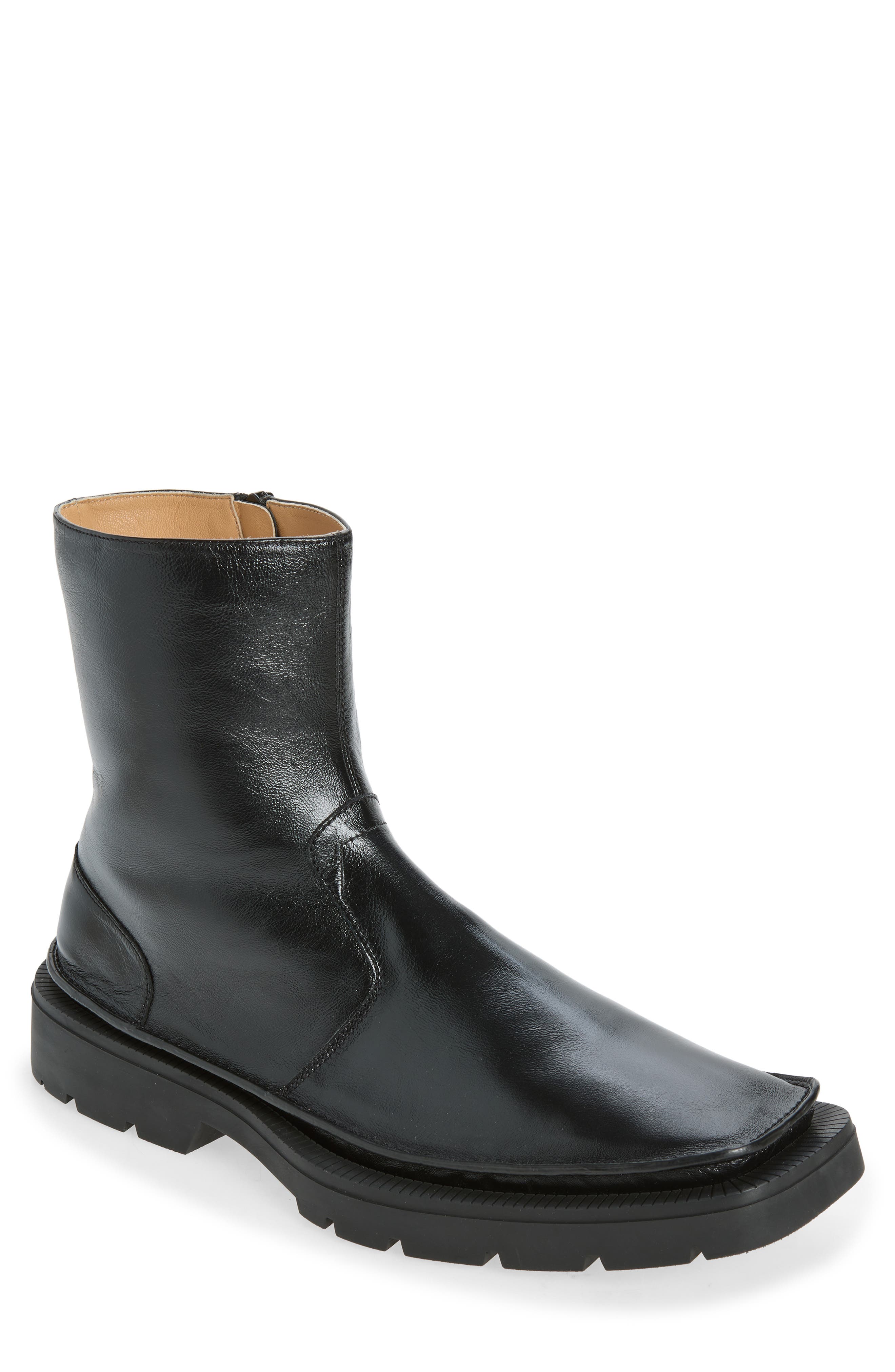 Level Ankle Boot, Main, color, BLACK