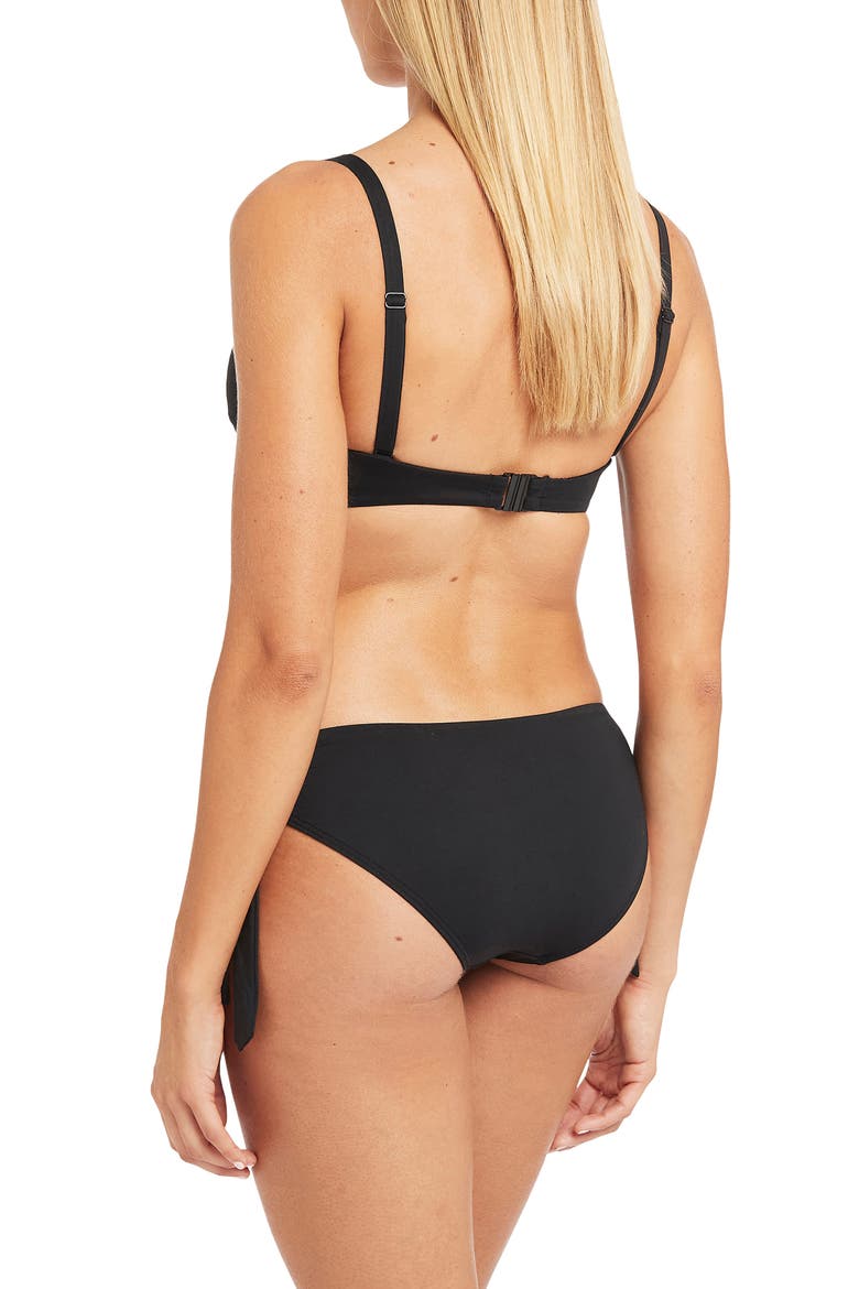 Tie Side Swim Bottoms, Alternate, color, BLACK
