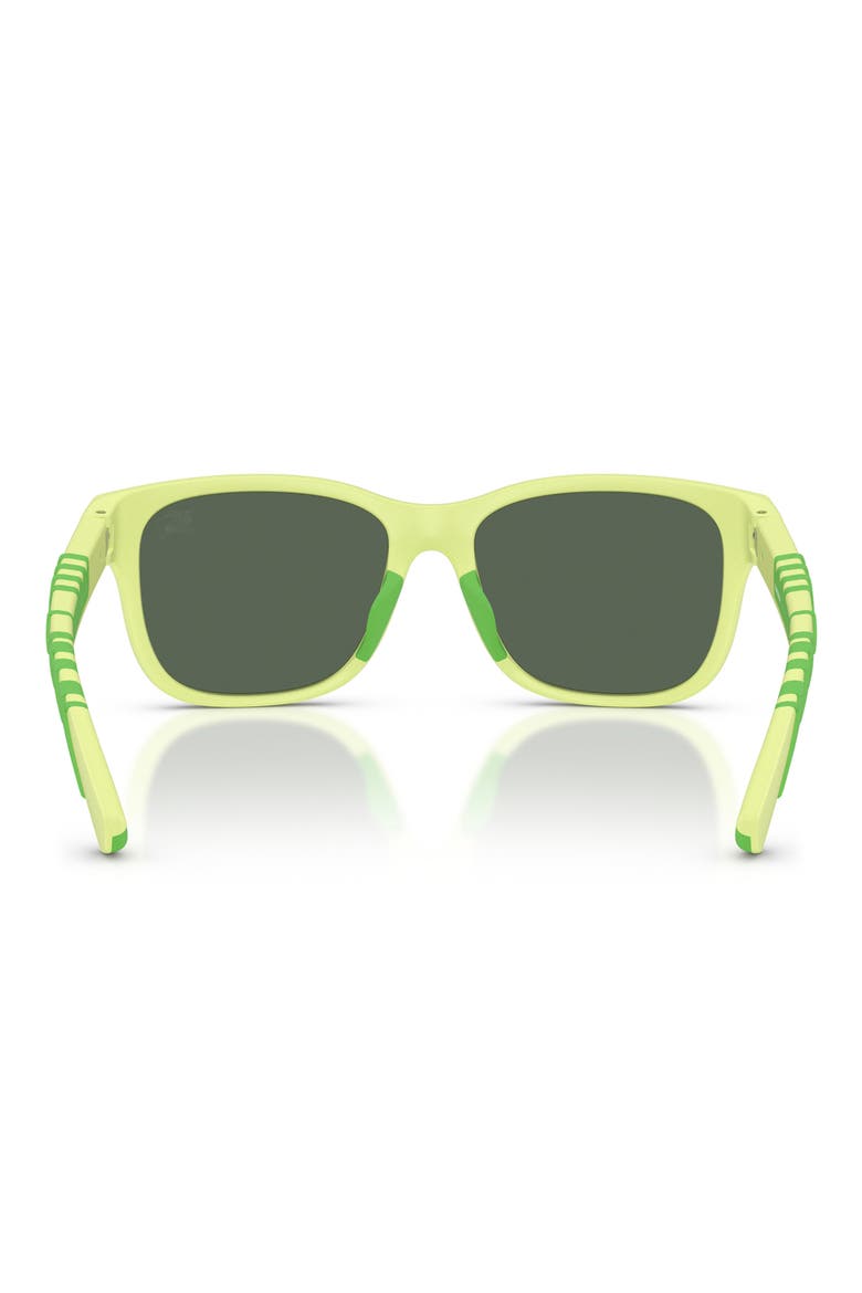 Kids' 50mm Square Sunglasses, Alternate, color, METTE GREEN / DARK GREEN