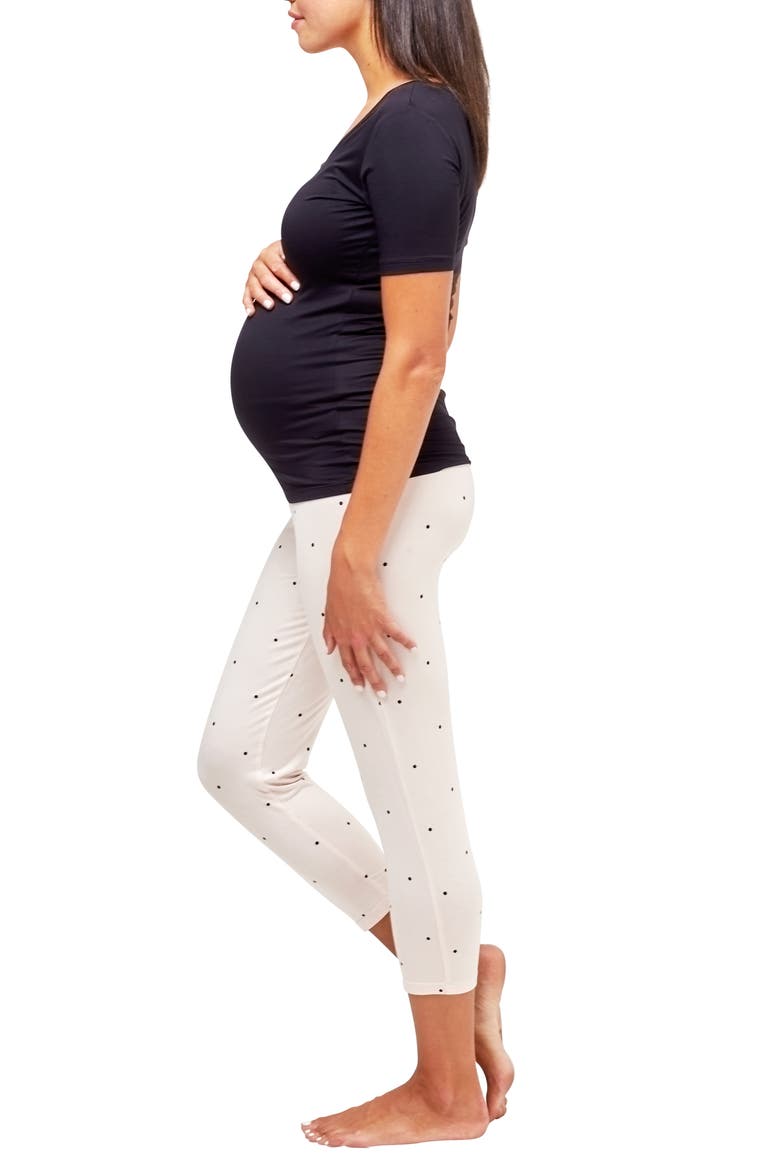 Rhys Maternity & Nursing Snap-Front Tee, Alternate, color, BLACK