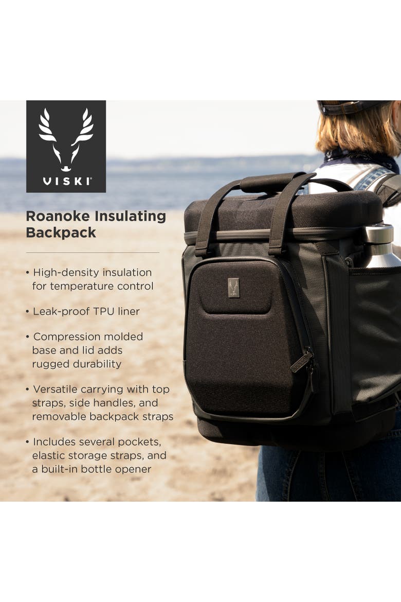 Roanoke Insulating Backpack in Black, Alternate, color, Black