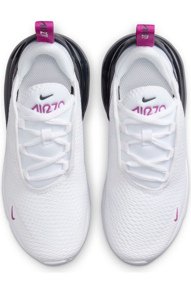 Nike Kids
Air Max 270 Sneaker, Alternate, color, White/ Hot Fuchsia/ Anthracite