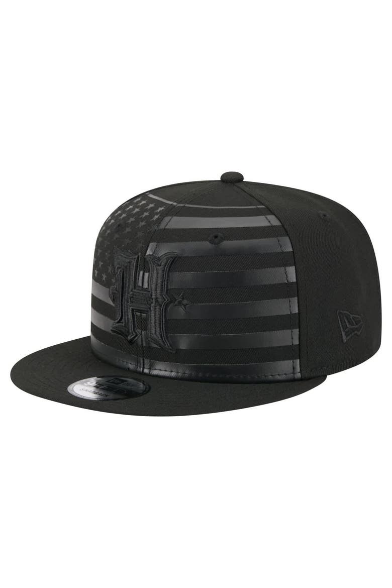 Men's New Era  Black Houston Texans Independent 9FIFTY Snapback Hat, Main, color, Black