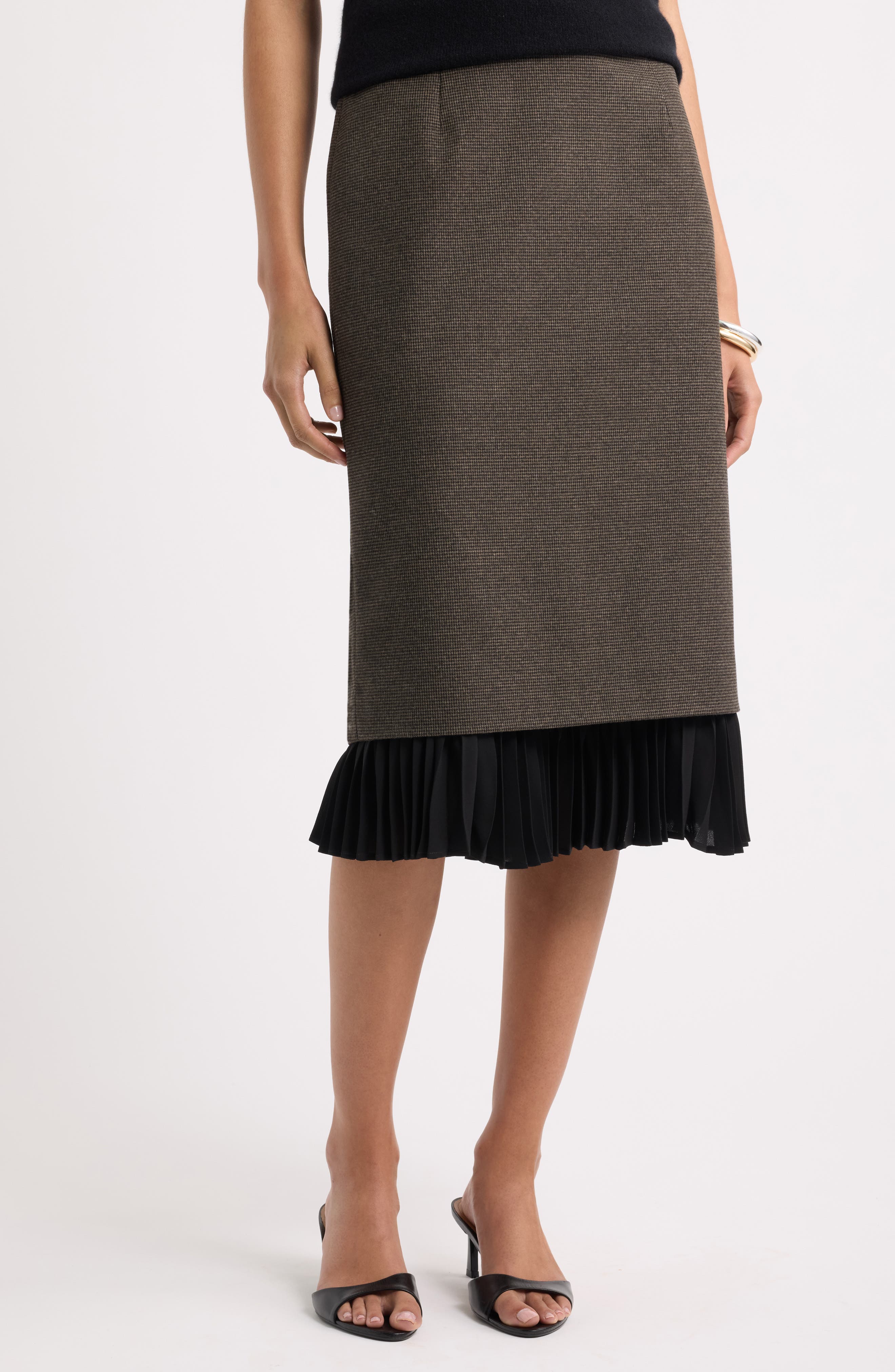 selected BLACK- BROWN MICRO CHECK