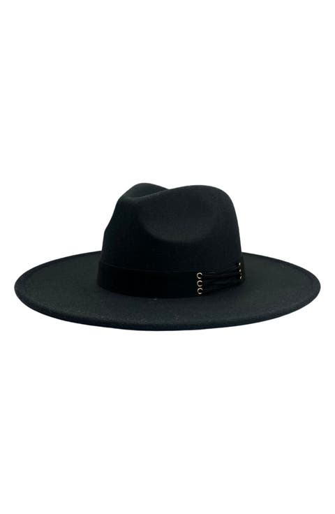 Wide Brim Felt Panama Hat