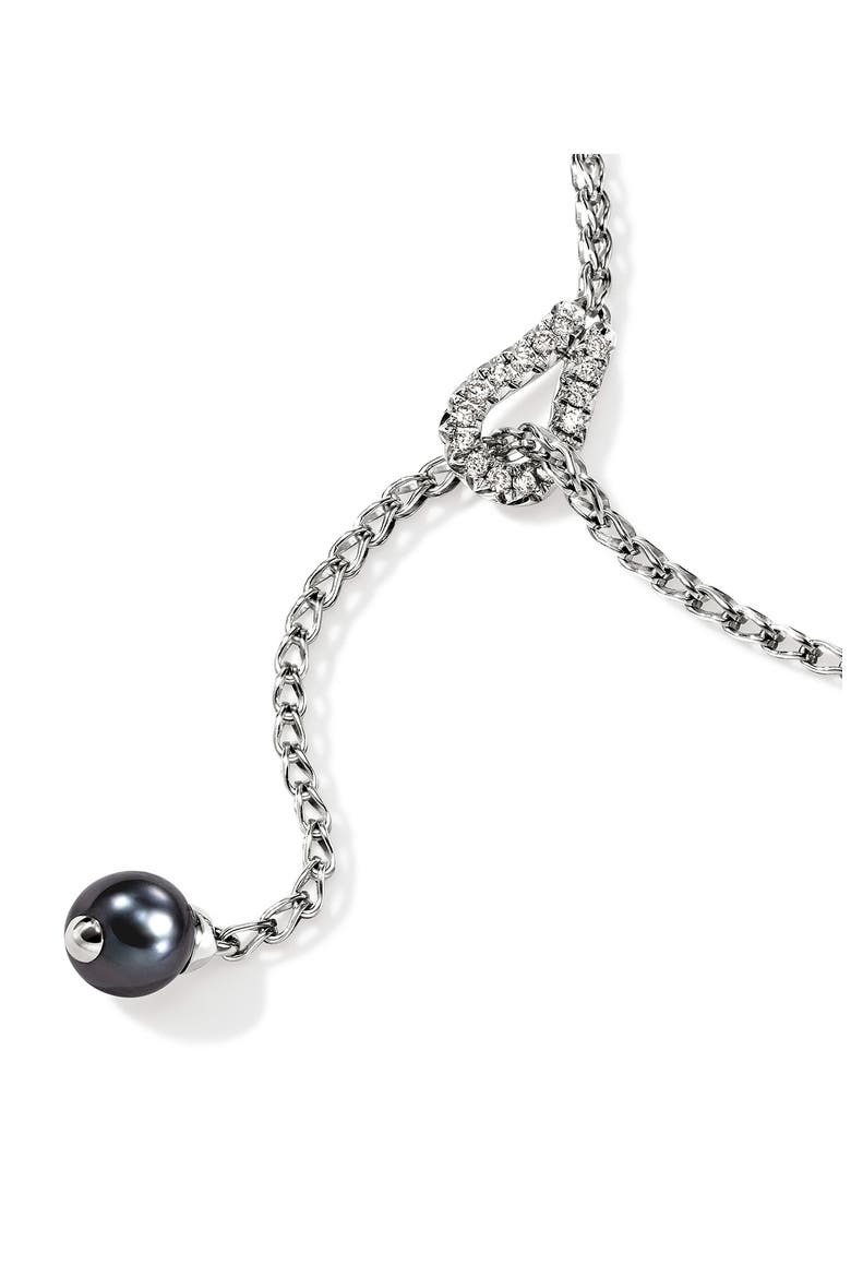 Surf Y-Necklace, Diamonds, Grey Pearl, 1.7mm, Alternate, color, SILVER GREY