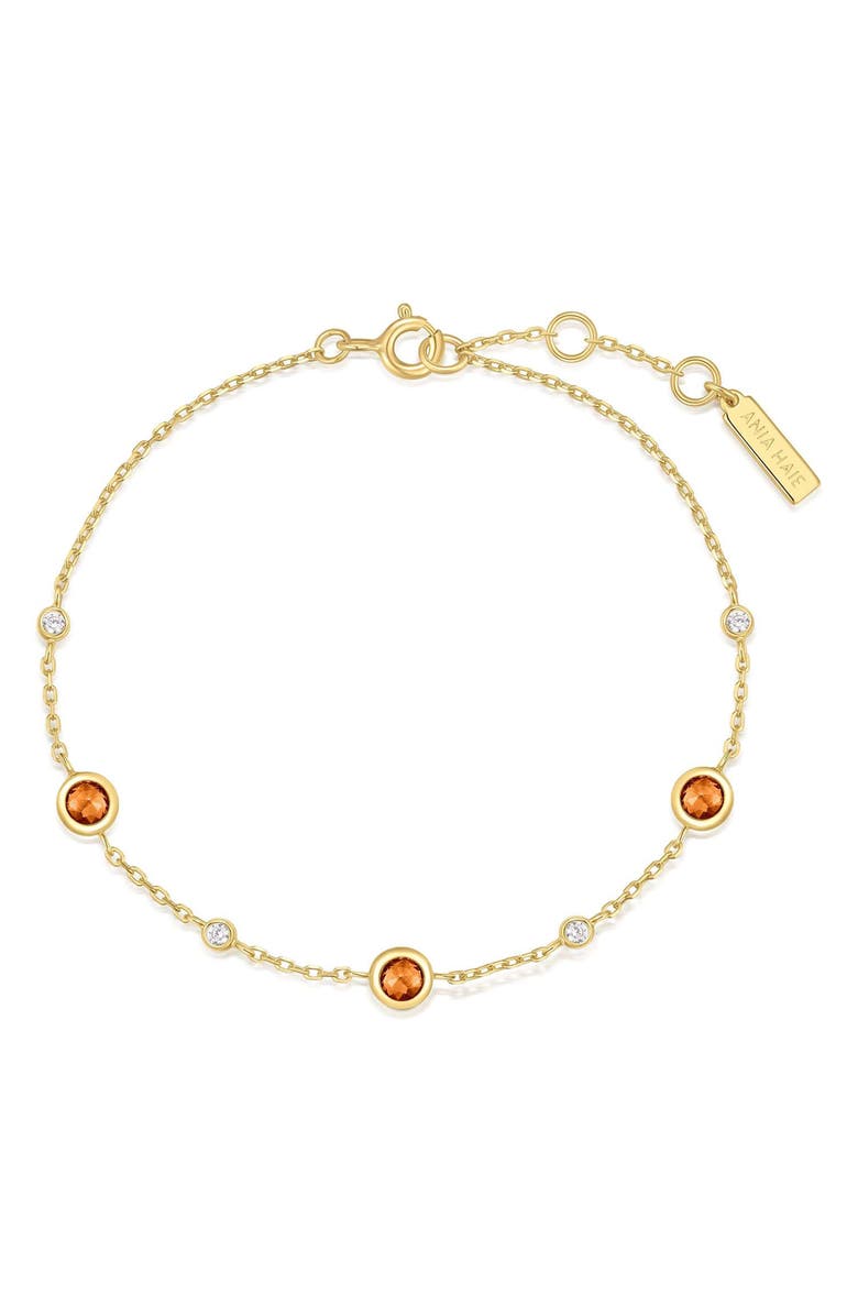 ANIA HAIE Lab Grown Nano & Cubic Zirconia Station Bracelet, Alternate, color,