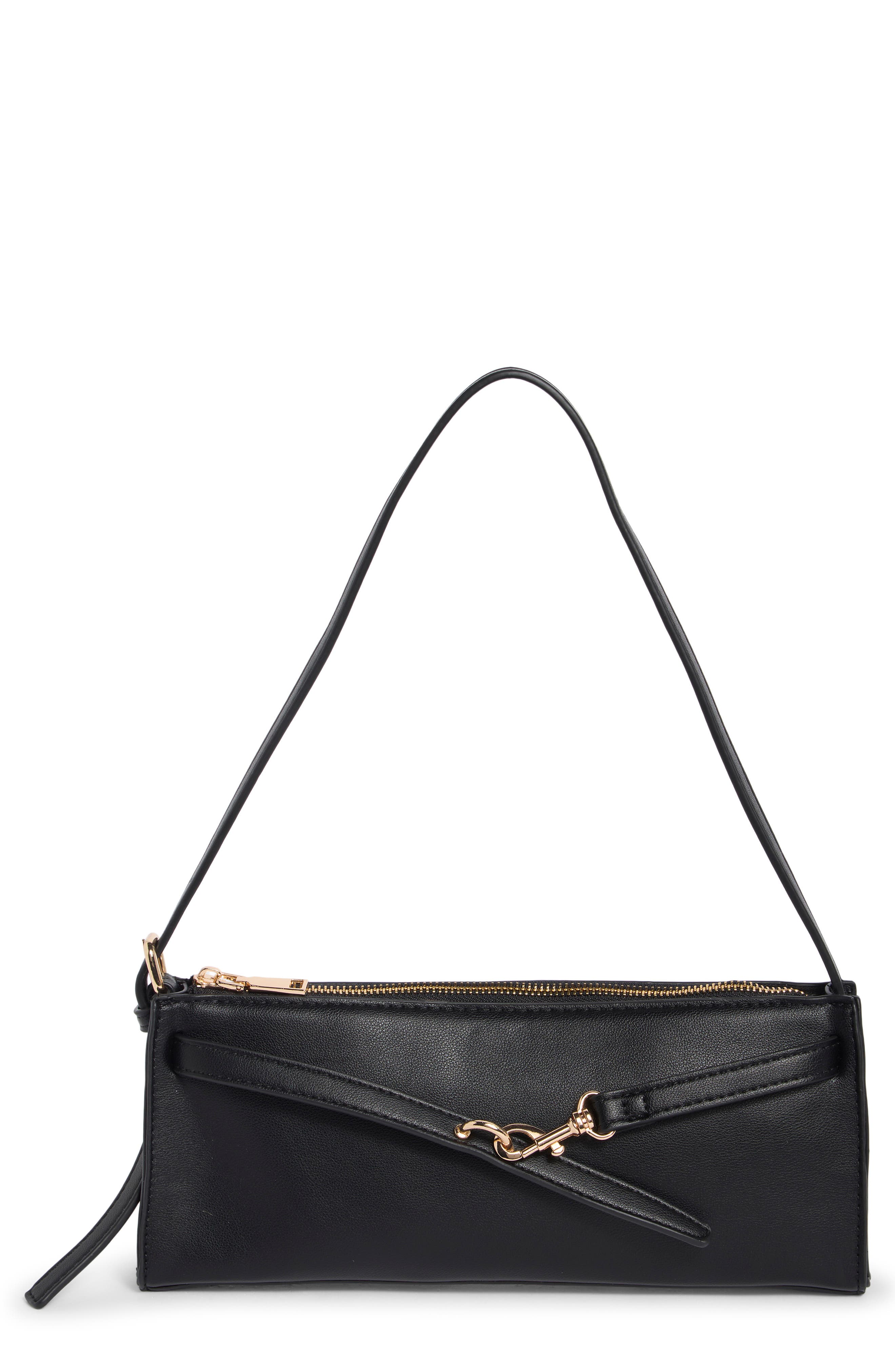Faux Leather Shoulder Bag