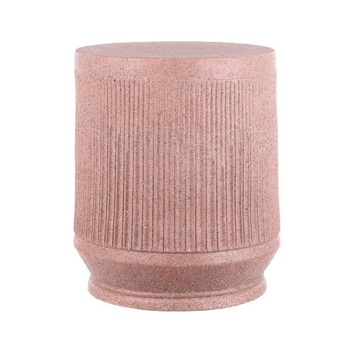 Jonathan Y Kline 17.5" Mid-century Modern Brutalist Indoor/outdoor Accent Table In Pink Terrazzo