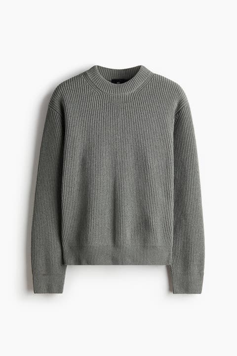 Relaxed-Fit Rib-Knit Sweater