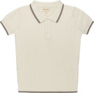 Ely's & Co. Looms Embroidered Trim Collection - Cable Knit Polo