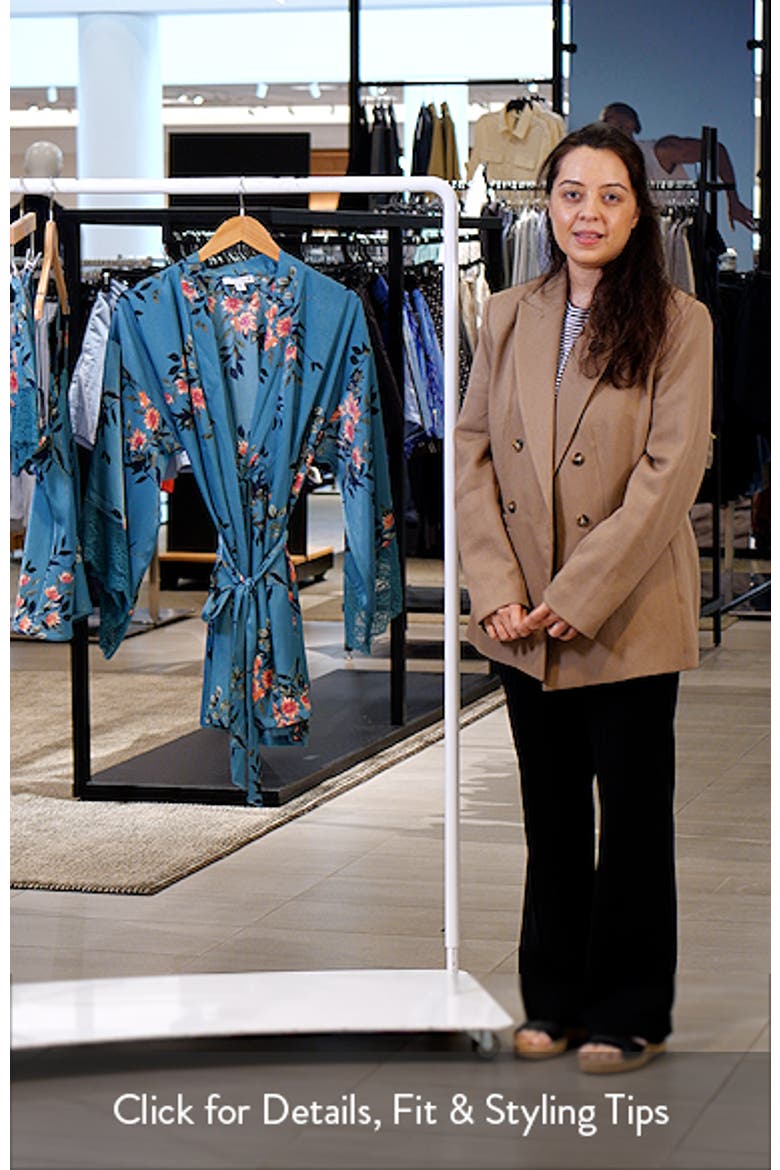 Carlie Floral Satin Wrap Robe video