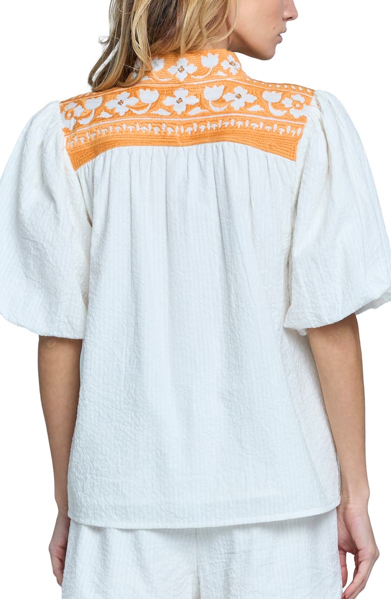 CIEBON Aphyna Puff Sleeve Top, Alternate, color, White