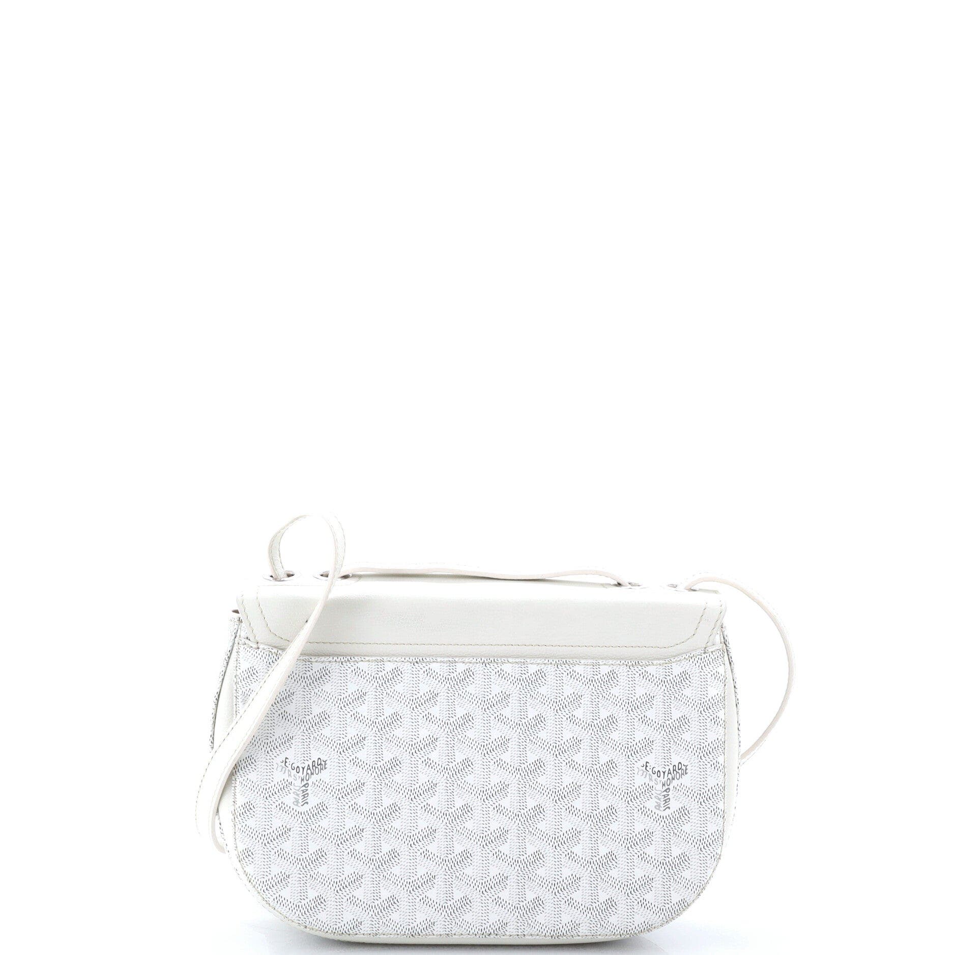 233 Bag Coated Canvas and Leather, Alternate, color, White
