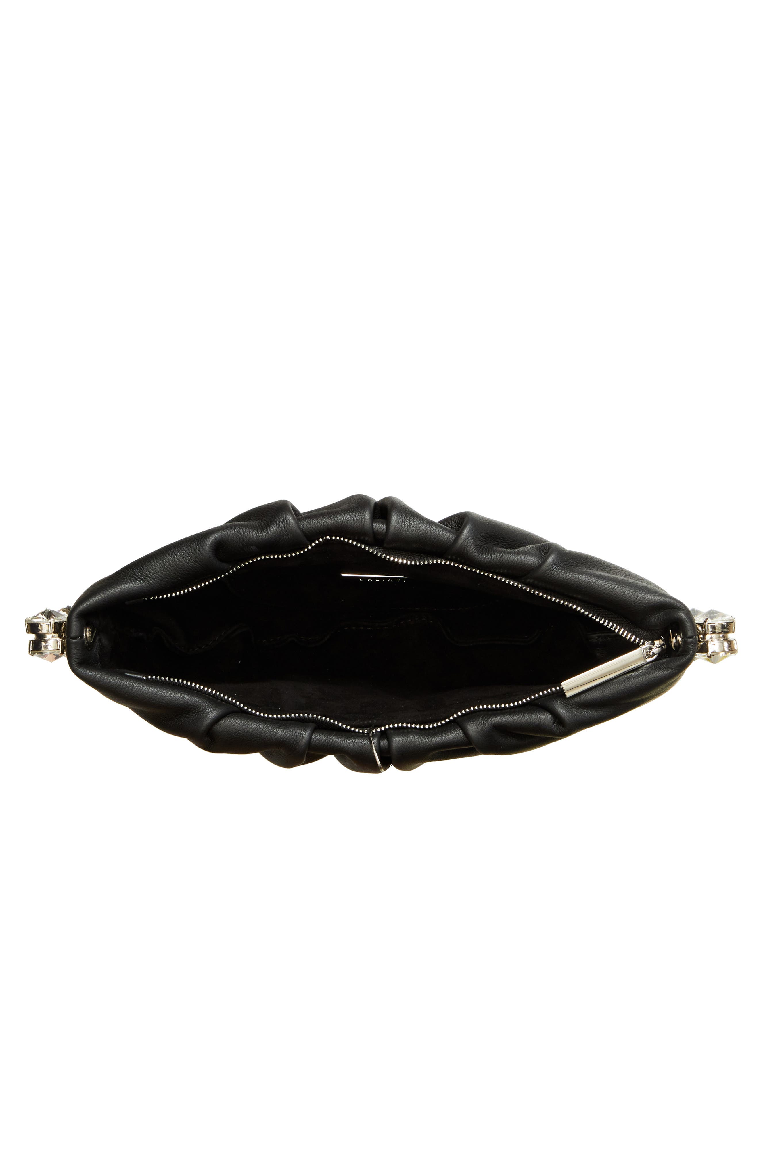 L’alingi The Moon Leather Pouch, Alternate, color, Black