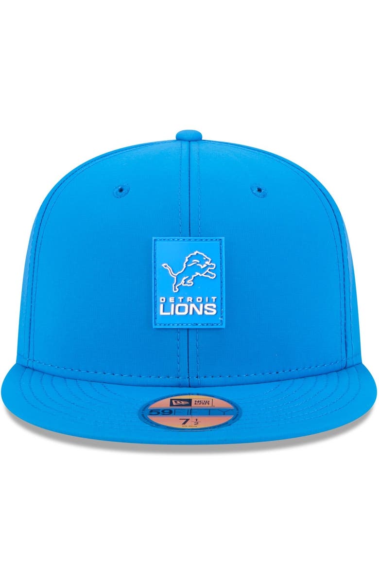 Men's New Era Blue Detroit Lions 2025 Sideline  59FIFTY Fitted Hat, Alternate, color, Blue