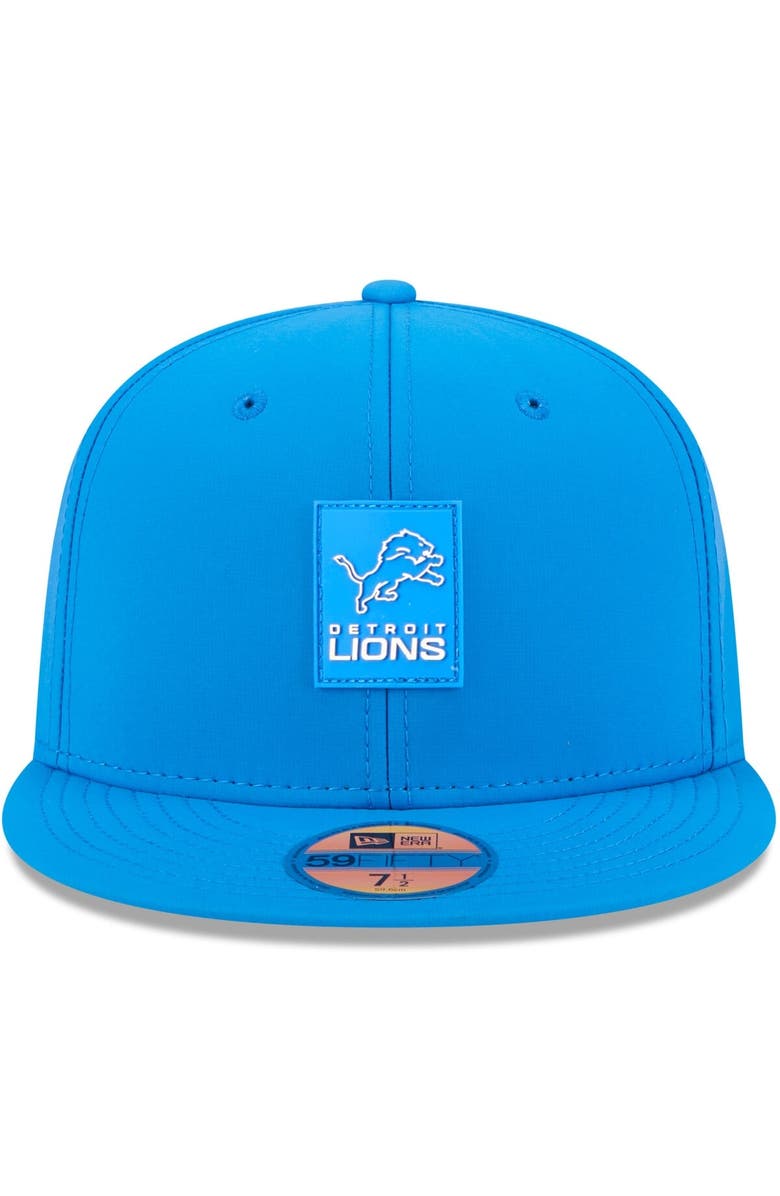 New Era Men's New Era Blue Detroit Lions 2025 Sideline  59FIFTY Fitted Hat, Alternate, color, Blue