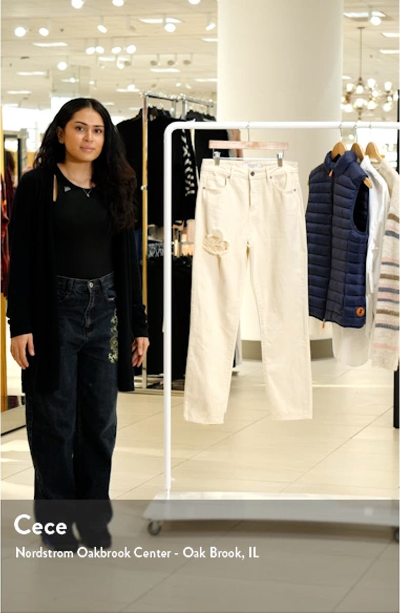 Ripped Straight Leg Jeans, sales video thumbnail