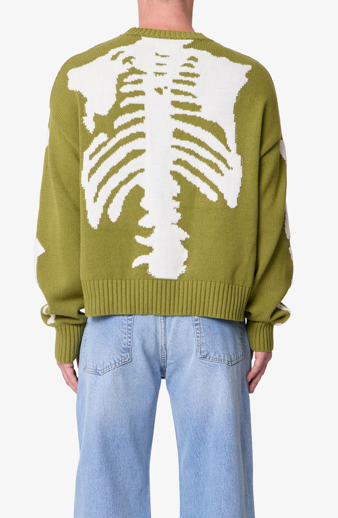 Skeleton Graphic Crewneck Sweater - image 2