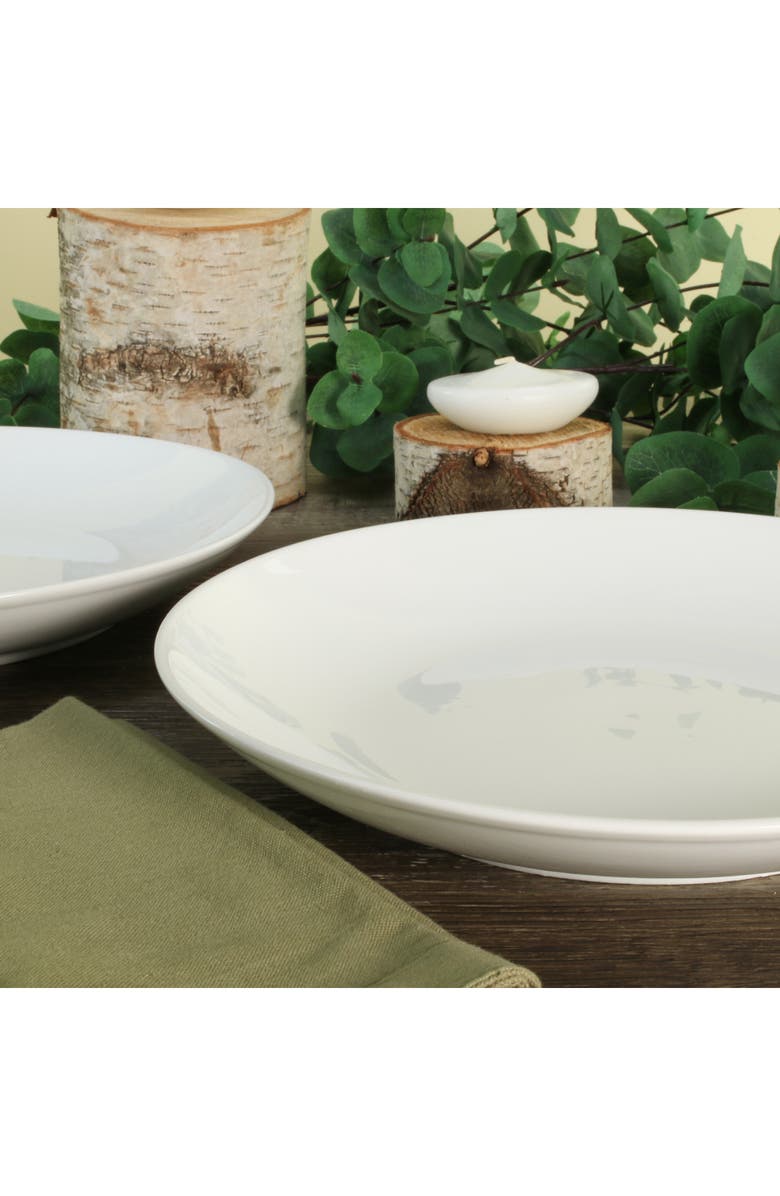 BIA Cordon Bleu Set of 4 Coupe Entrée Plates, Alternate, color, White