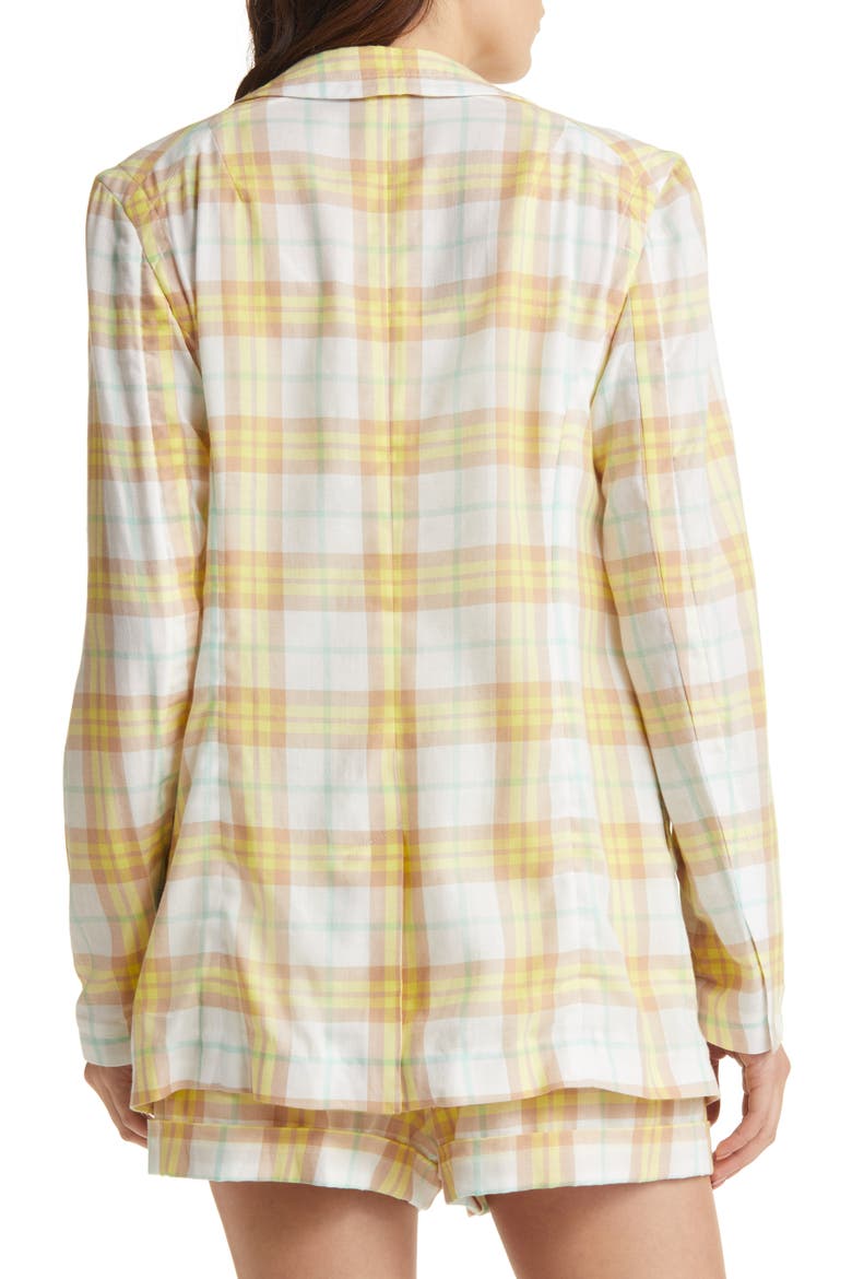 Margot Plaid Blazer, Alternate, color, YLWPLAID