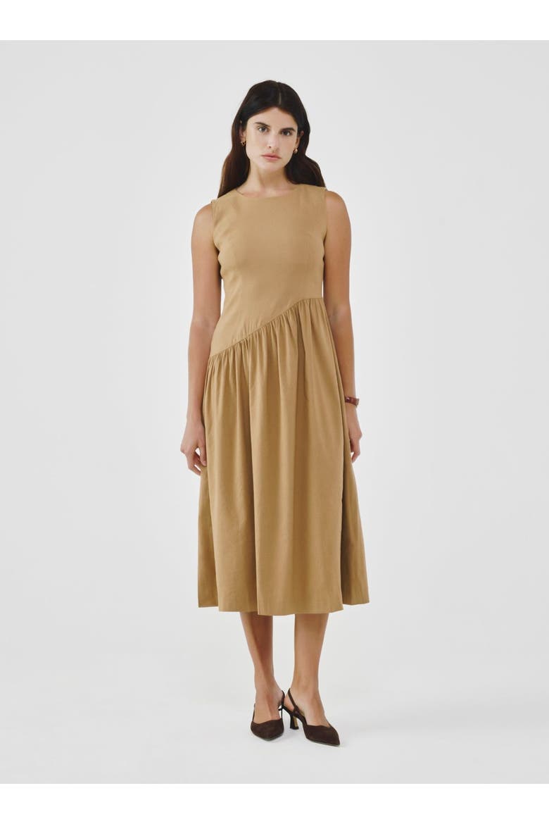 Linen Dress, Main, color, Mocha Mousse